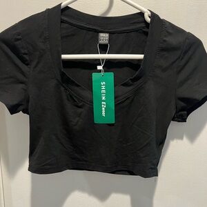 SHEIN Black crop top